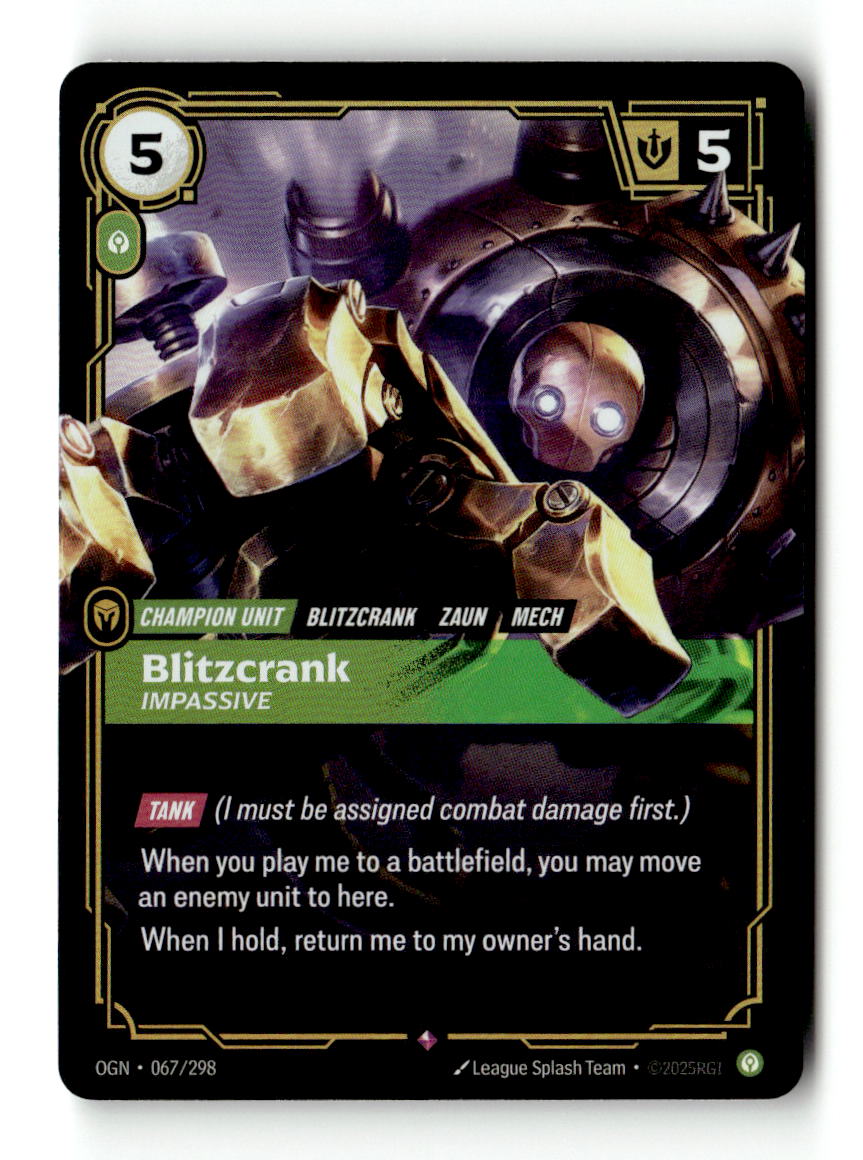 Blitzcrank, Impassive