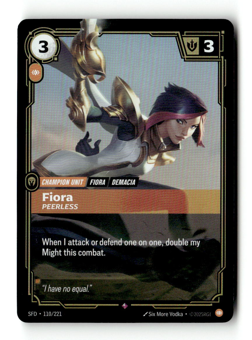 Fiora, Peerless