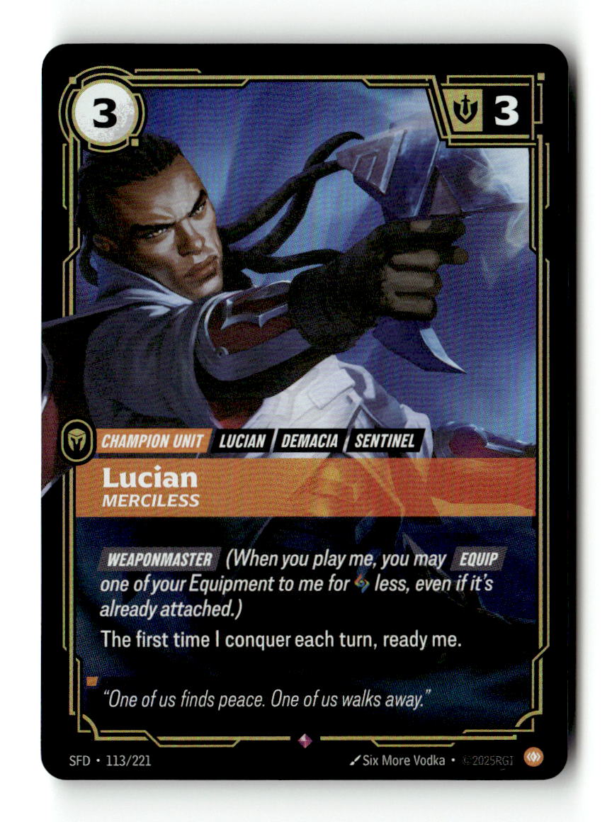 Lucian, Merciless