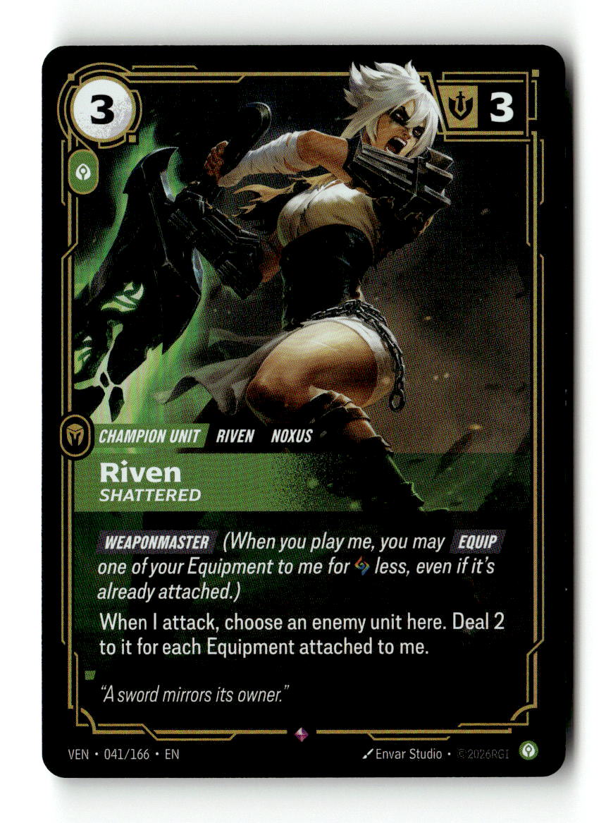 Riven, Shattered