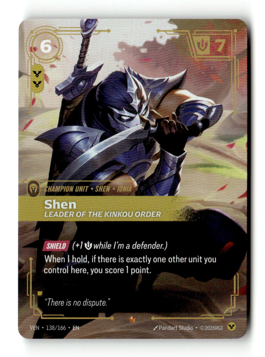 Shen, Leader of the Kinkou Order