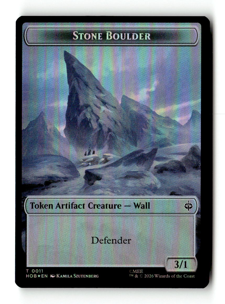 Stone Boulder // Dragon Double-Sided Token