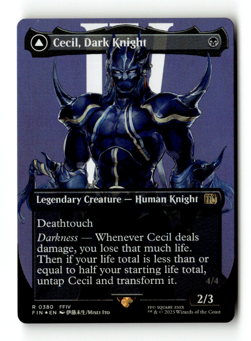 Cecil, Dark Knight (Borderless) Lightly Played [FIN - 380]