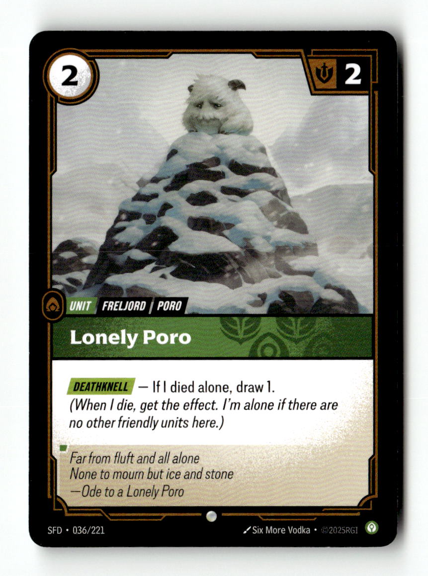 Lonely Poro