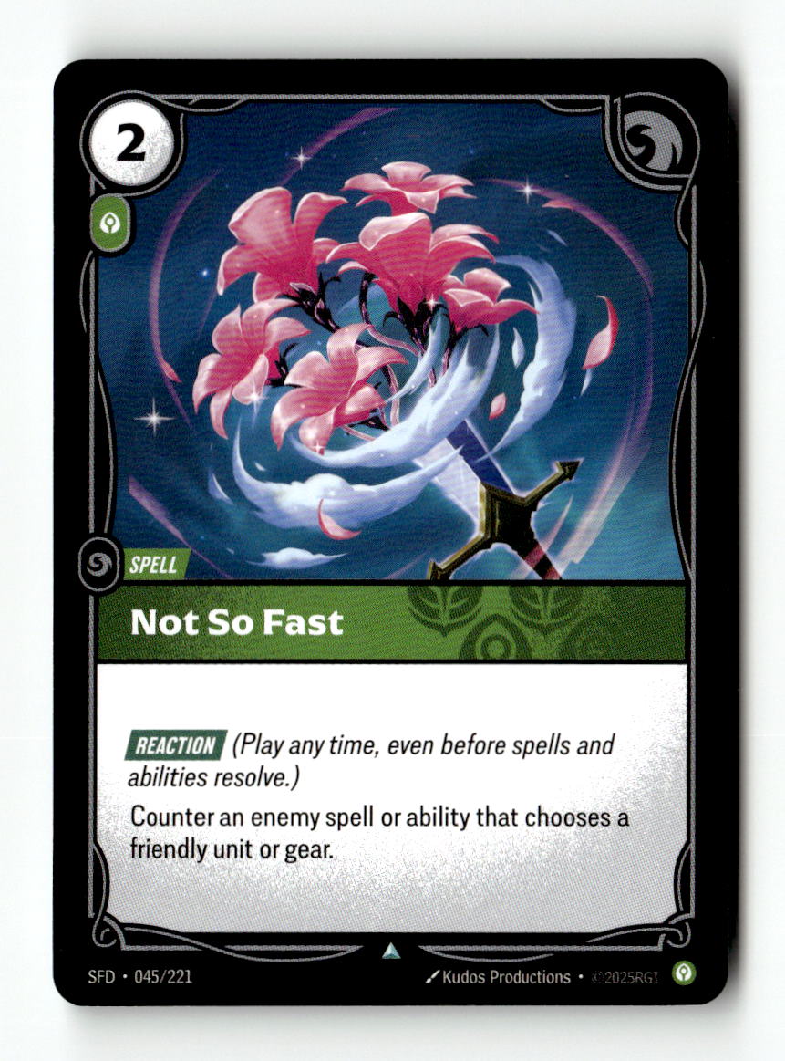 Not So Fast