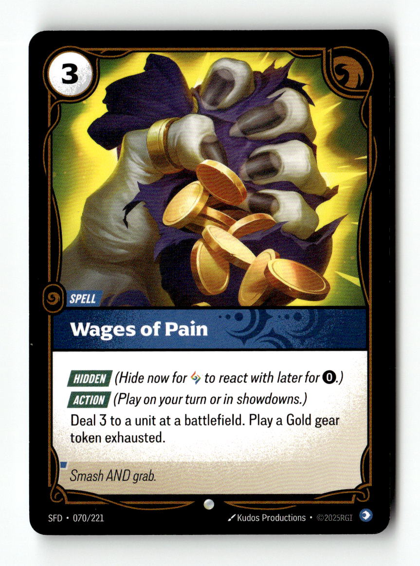 Wages of Pain