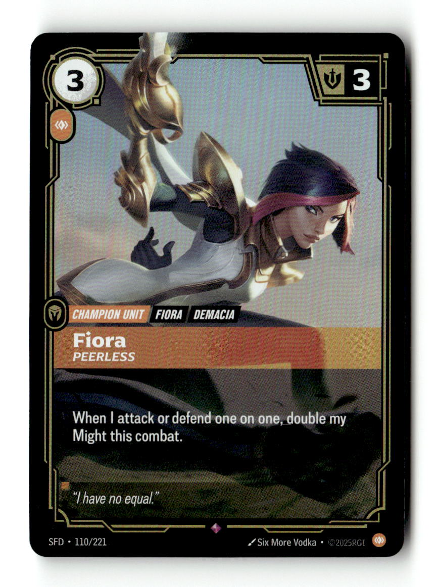 Fiora, Peerless