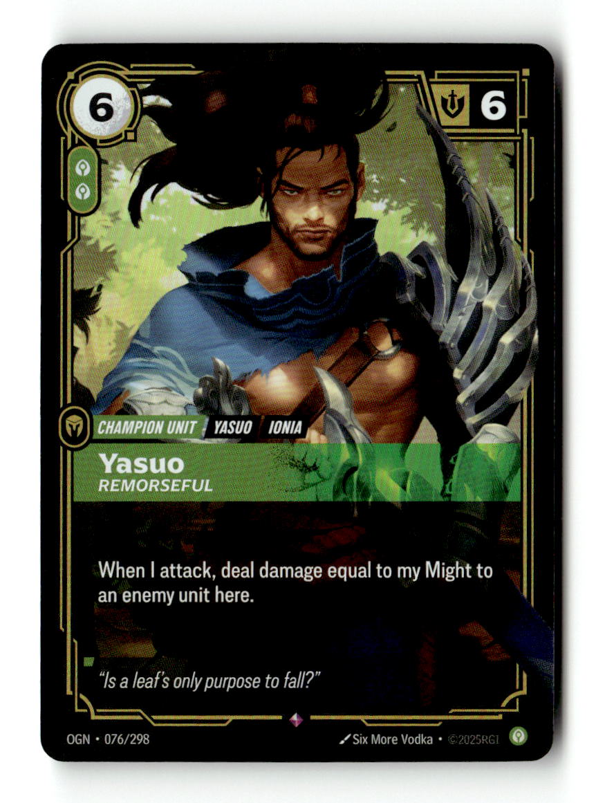 Yasuo, Remorseful