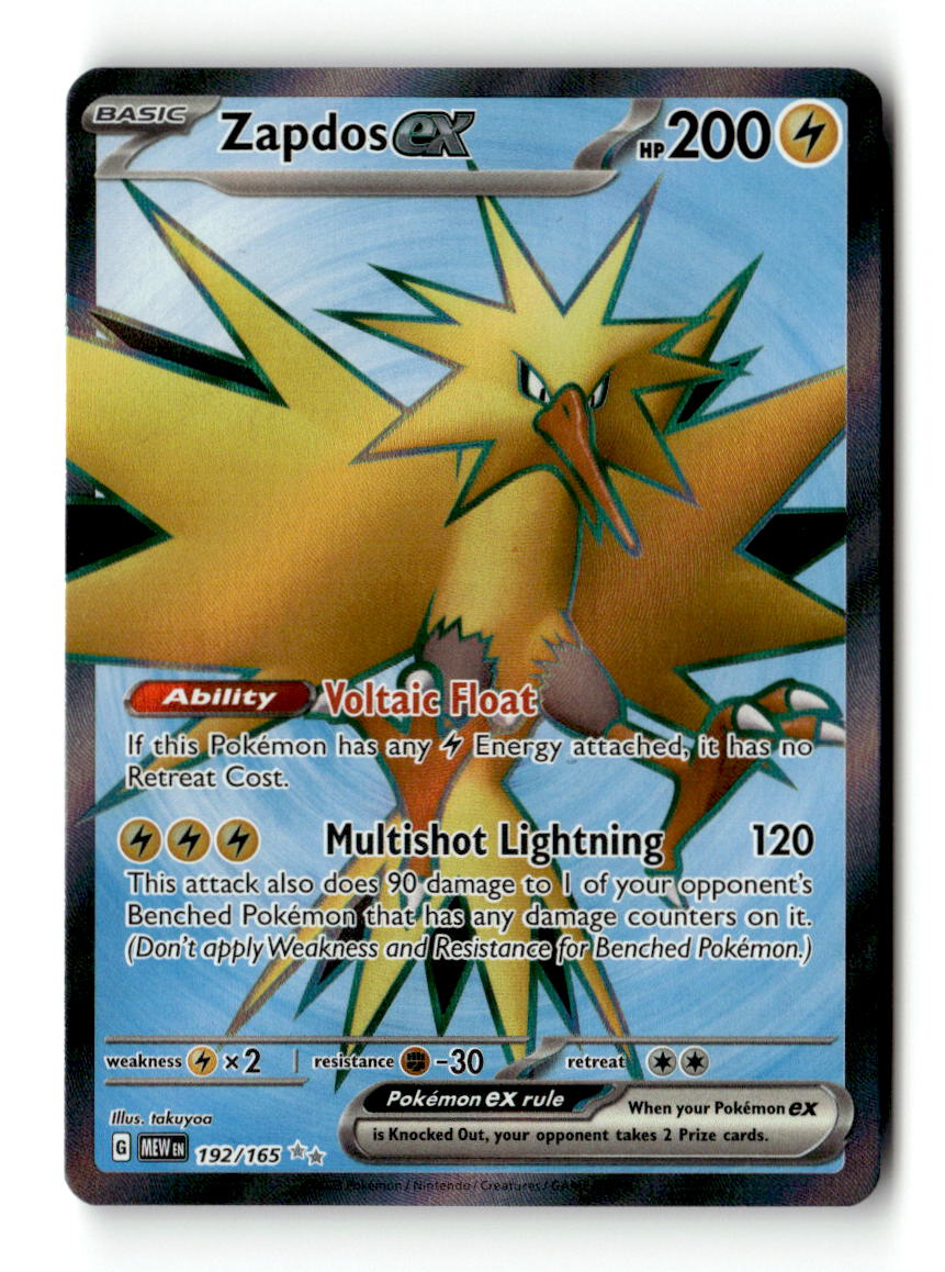 Zapdos ex - 192/165