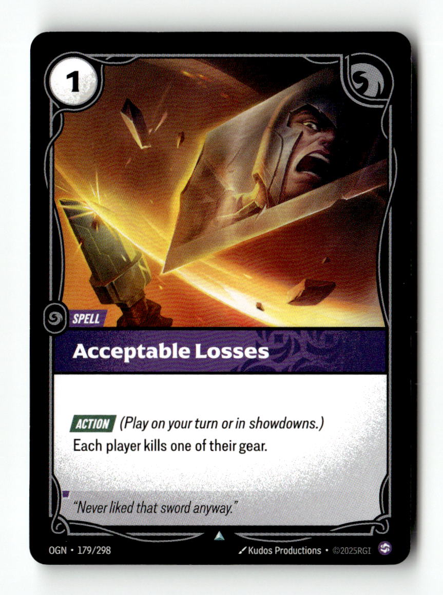 Acceptable Losses | Lightly Played / English / Normal