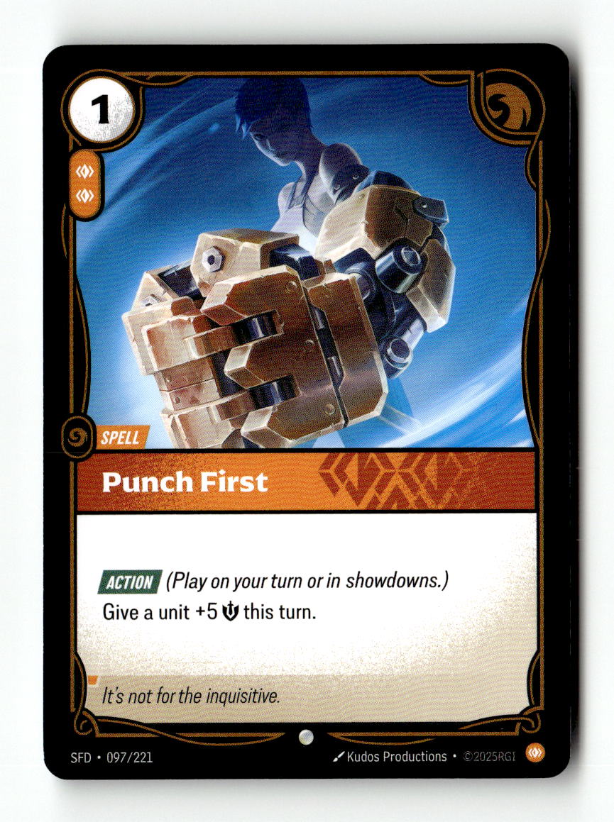 Punch First | Lightly Played / English / Normal