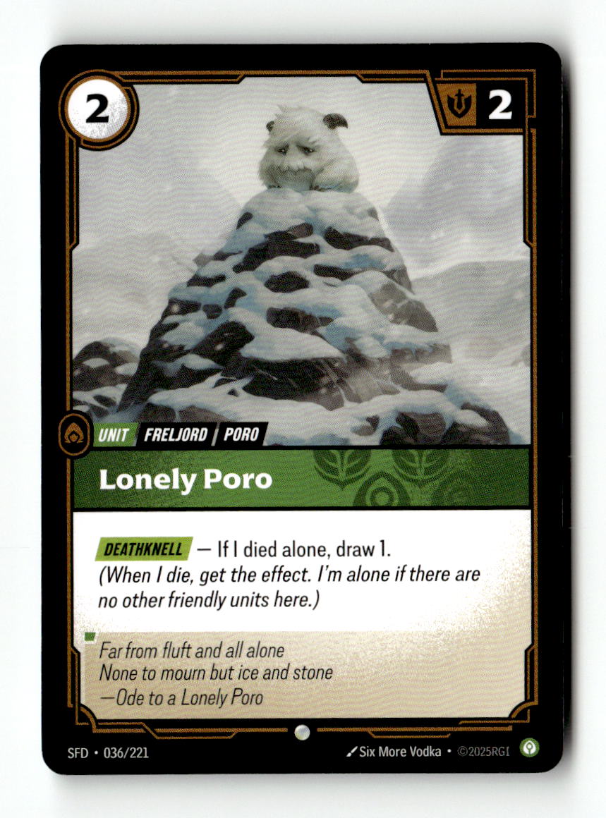 Lonely Poro | Lightly Played / English / Normal