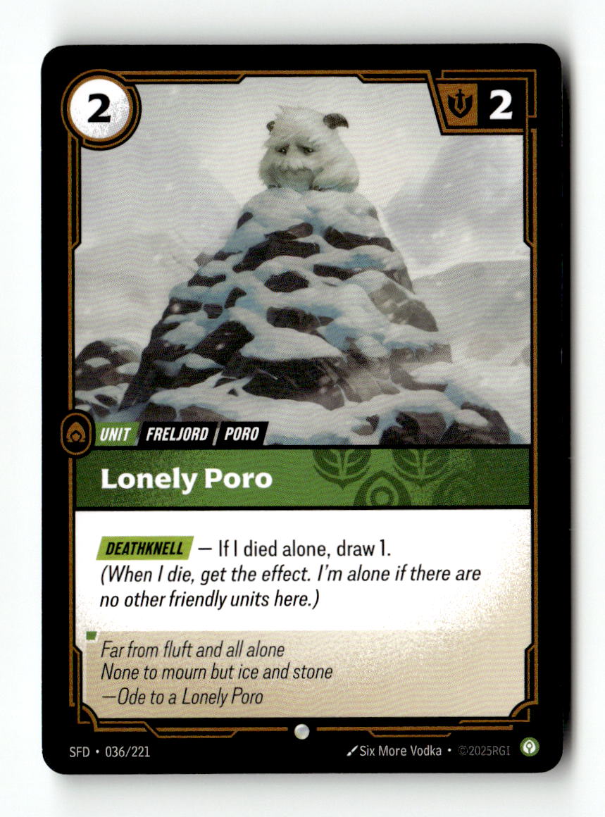 Lonely Poro | Lightly Played / English / Normal