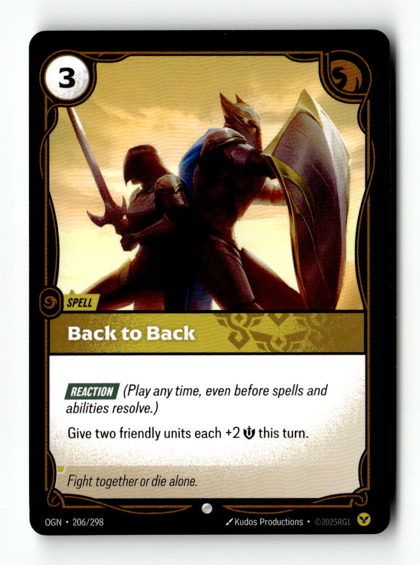 Back to Back | Lightly Played / English / Normal