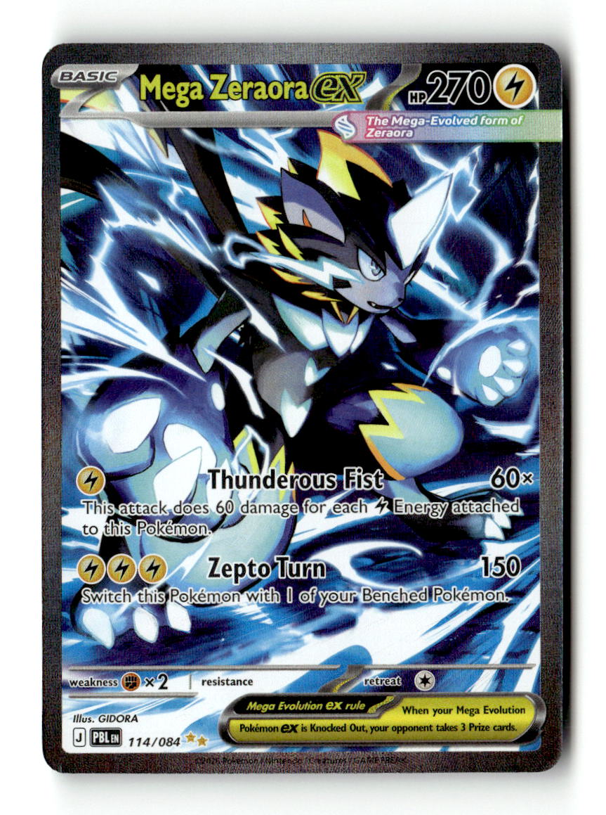 Mega Zeraora ex - 114/084 | Lightly Played / English / Holofoil