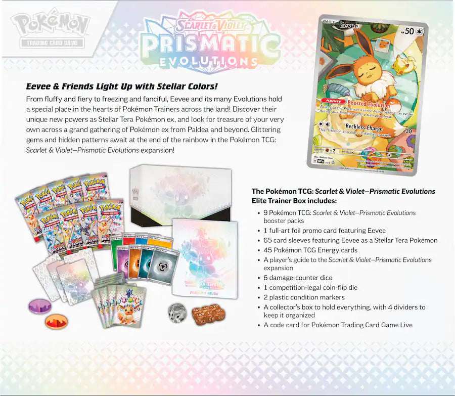Prismatic Evolutions Elite Trainer Box - SV: Prismatic Evolutions (PRE)