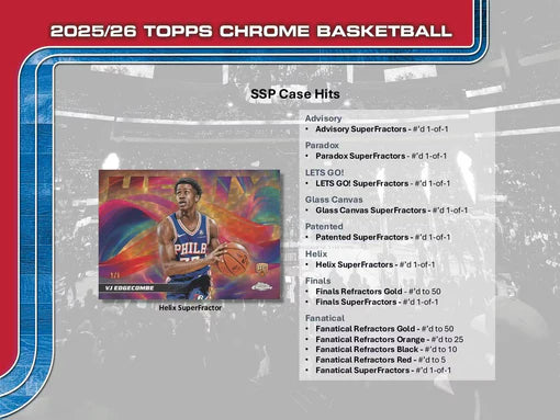 25 TOPPS CHROME BASKETBALL BLASTER